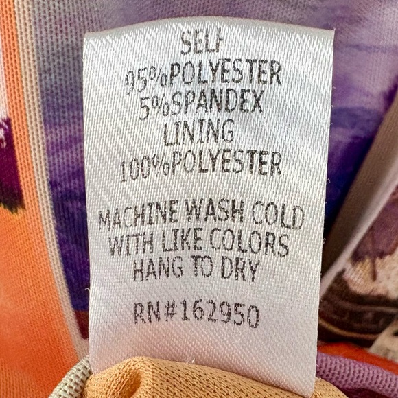 33 Coastal Mesh High Neck Colorful Tank Top Beach Scene Graphic Top Medium - Picture 11 of 12